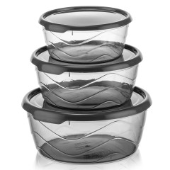 Ndoba skladovacia okrhla sada 3ks (300-700-1100 ml)