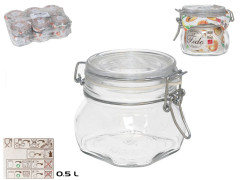 Dza sklenen hermetick 0,5l