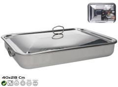 Plech s vekom 40x28 cm