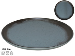 Tanier plytk 26 cm siv modr