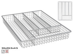 Organizr na prbory 36x26,5 cm strieborn farba