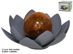 Lotosov kvet so solrnou guou 1led 25x25x11,5 cm