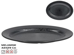 Tanier ovlny 42x29 cm ierny NOVA