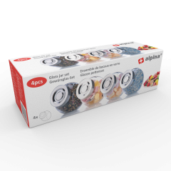 Sada �lo�n�ch poh�rov ALPINA�200ml 8x8x6cm 4ks