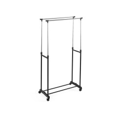 Stojan na oble�enie na kolieskach dvojit� 160 cm