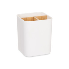 Organiz�r k�pe��ov� s 3 priehradkami biela/bambus