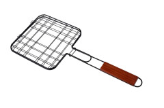 Ro�t na gril �tvrohrannn� ALPINA s nepri�nav�m povrchom 47,5x20cm