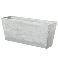 Kvetin�� plastov� Zinnia 79 cm svetl� cement