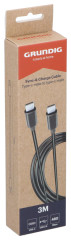 K�bel USB C / USB C 2.0 3m �ierny