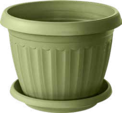 Kvetin�� kruhov� INFINITTY s miskou 16,5cm 1,5L zelen�