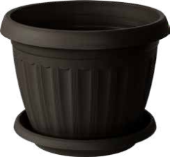 Kvetin�� kruhov� INFINITTY s miskou 18,5cm 2L wenge tmavohned�