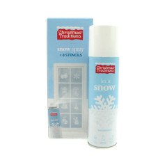 Sprej snehov so 6 ablnami 150 ml