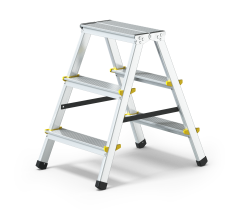 Obojstrann� hlin�kov� rebr�k 2x3 schodov HOME 59,5cm �ierne prvky (max.125 kg)