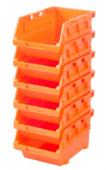 Zsobnk plastov stohovaten 111x169x83 mm / 6 ks TACTIX (320654)