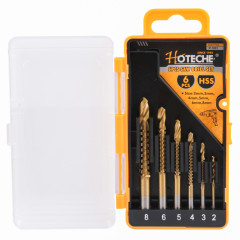 Sada vrt�kov fr�zovac�ch TiN 2-8 mm 6-dielna HOTECHE HT511031